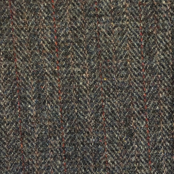 80's Men's Blue Plaid Wool Blazer - Size Med - Chest 42 - Unisex Wool Blazer - Picture 10 of 12